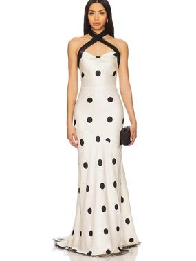 fitted lace wedding dress Erika Peña Ella Maxi Dress O/S / Sage main image 0